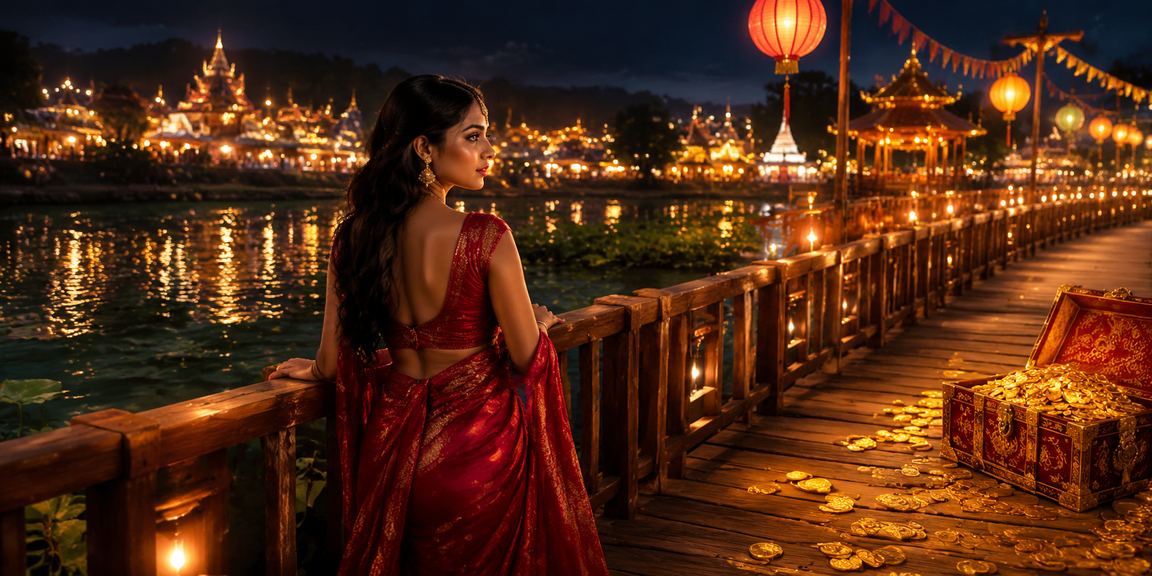 বান্দরবানের নাইট মার্কেটে বিনোদন ও ক্যাসিনো গেম উপভোগ করছেন একজন খেলোয়াড়